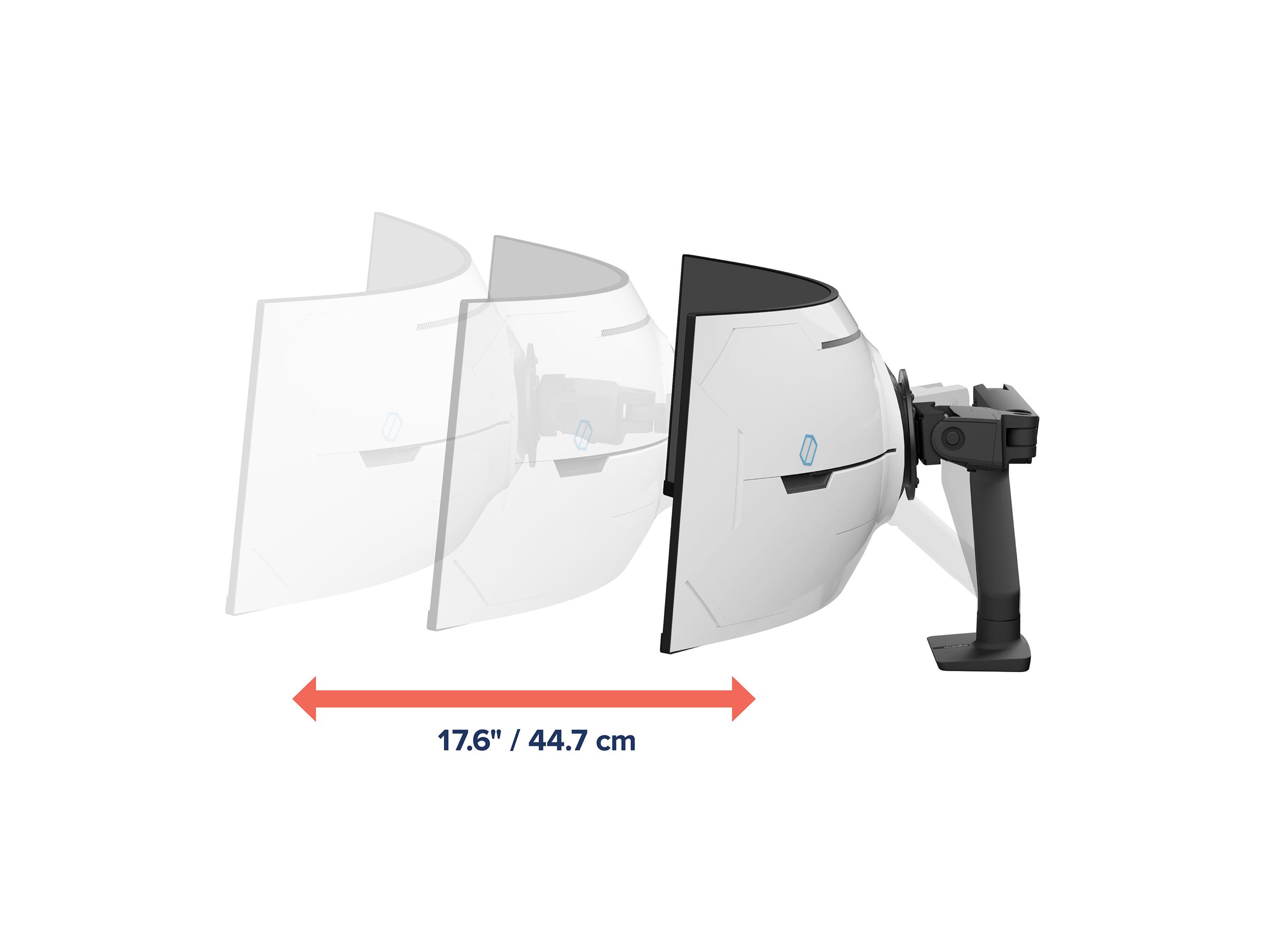 Ergotron HX mounting kit Constant Force Technology for curved LCD display for extreme-depth What's in the box Multi-angle 77767