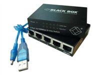 10-100 Switch USB powered-Ultra-Compact Ethernet Switch powered through USB – Black Box