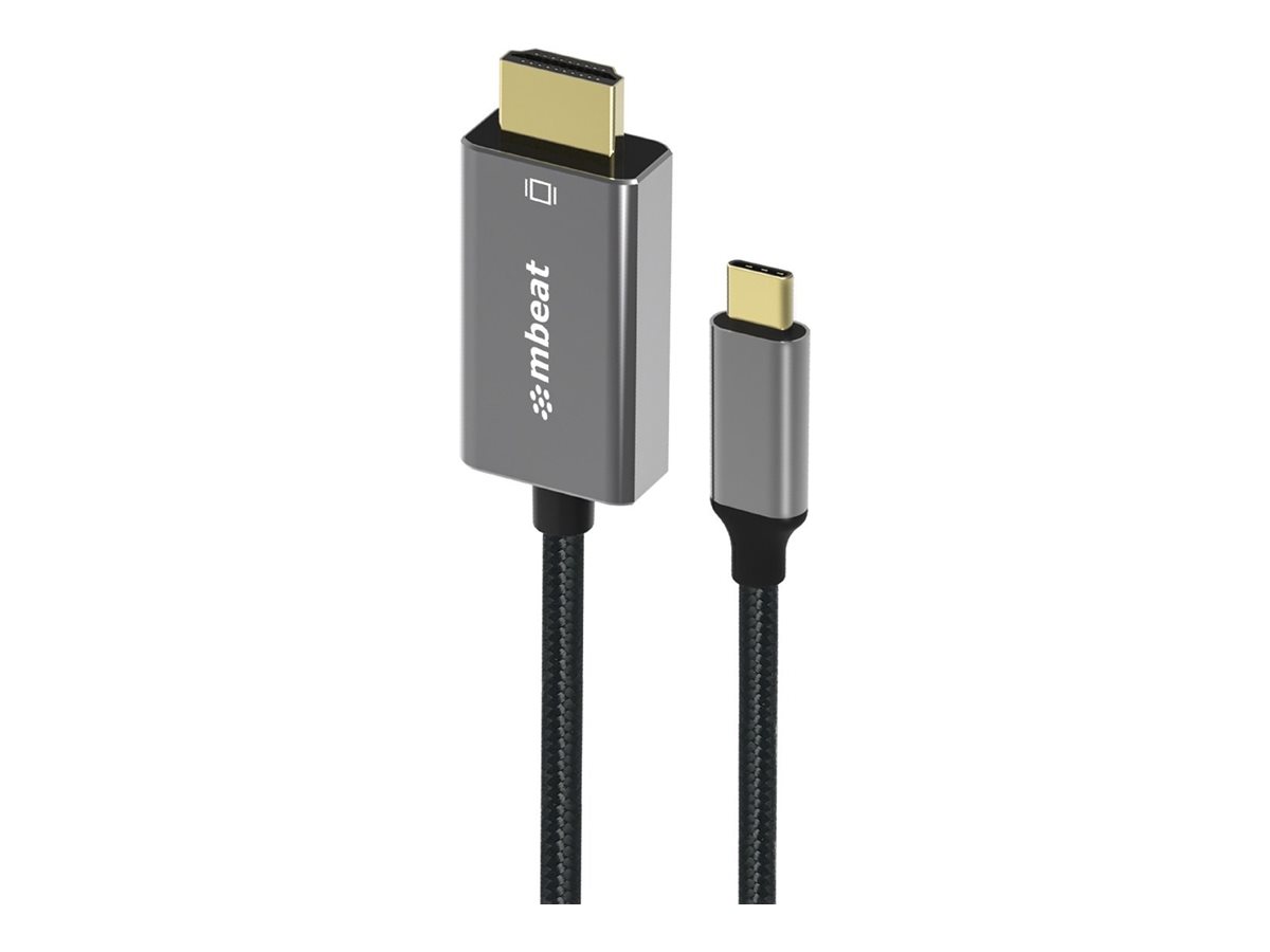 mbeat adapter cable USB-C / HDMI 1.8 Product shot Front 79800