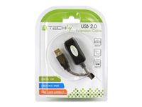 TECHly USB 2.0 USB forlængerkabel 10m Sort