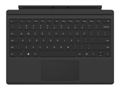 Microsoft Surface Pro Type Cover (M1725) - keyboard - with trackpad, accelerometer - QWERTY - US - black