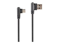 Cablexpert Premium USB 2.0 USB Type-C kabel 1m Sort