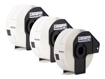 Brother DK - White - 29 x 90 mm 1200 label(s) (3 roll(s) x 400 die cut labels