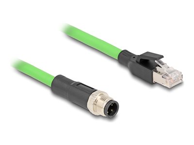 DELOCK M12 Kabel D-kodiert 4 Pin St. zu RJ45 St. 1m, 80426 (BILD1)