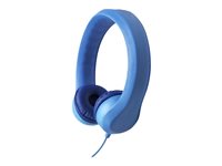 Hamilton Buhl Flex-Phones Headphones on-ear wired 3.5 mm jack noise isolating blue
