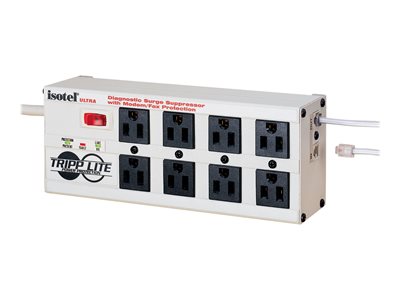 Tripp Lite Isobar Surge Protector Metal RJ11 8 Outlet 12FEET Cord 3840 Joules Surge protector 