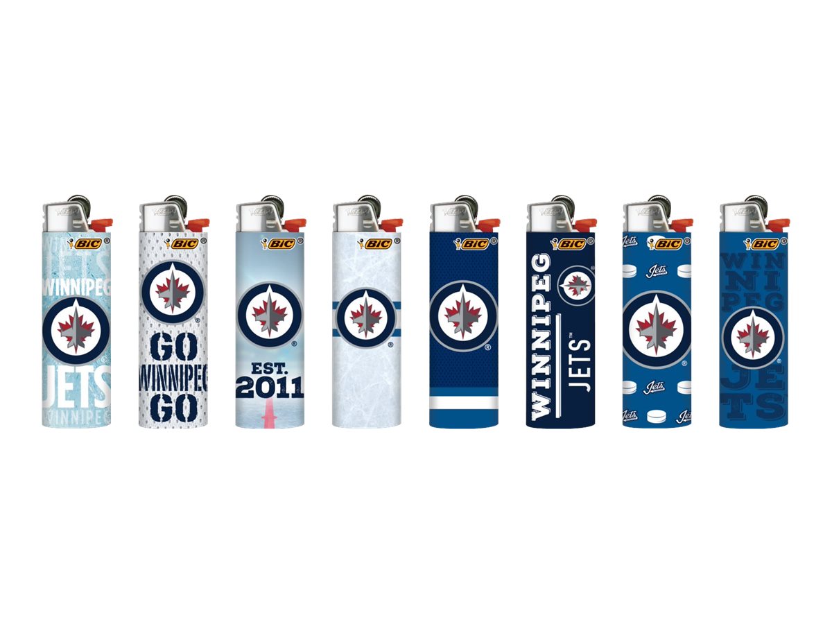 BIC Full-Size Lighter - Winnipeg Jets - Single - Assorted