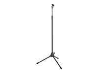 AmpliVox Stand for microphone plastic, steel, zinc black floor-standing