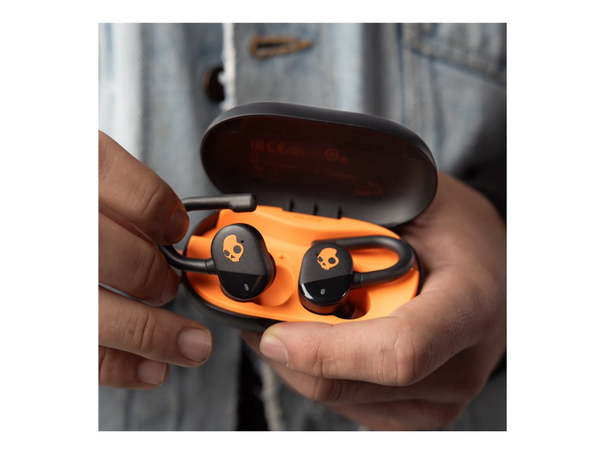 Skullcandy Push Play Active True Wireless Earphones - Black/Orange - S2PPW-S749