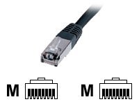 DIGITUS Premium CAT 5e Kabel med afskærmning med folie og kobberfletning (SFTP 2m Patchkabel Sort