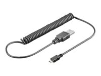 goobay 5 pin Micro-USB Type B (male) - 4 pin USB Type A (male) 1m USB / strøm kabel