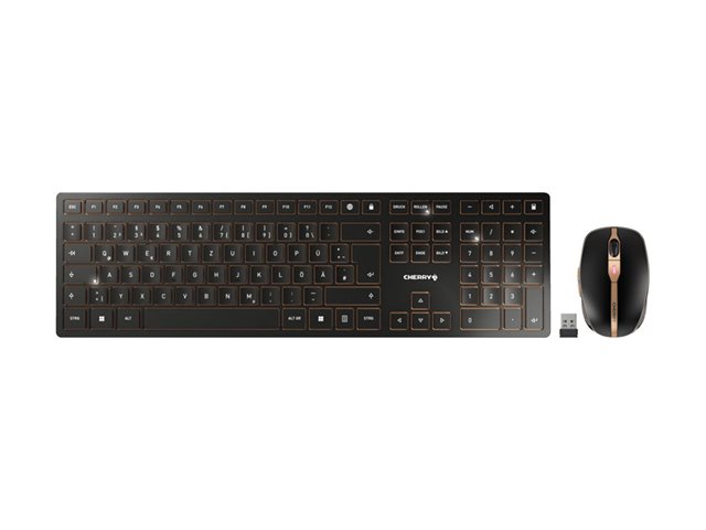 CHERRY DW 9100 SLIM - keyboard and mouse set - QWE