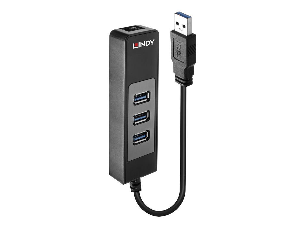 LINDY USB 3.1 Hub/Gigabit Ether. Adapter