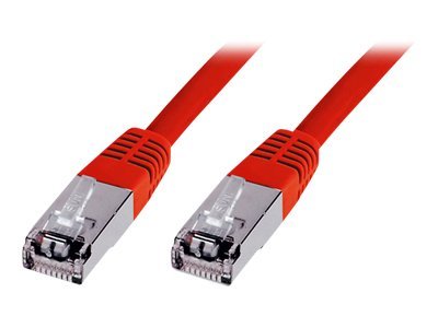 DIGITUS Patchkabel RJ45 SF/UTP Cat5e  7.00m rot  Hebelschutz