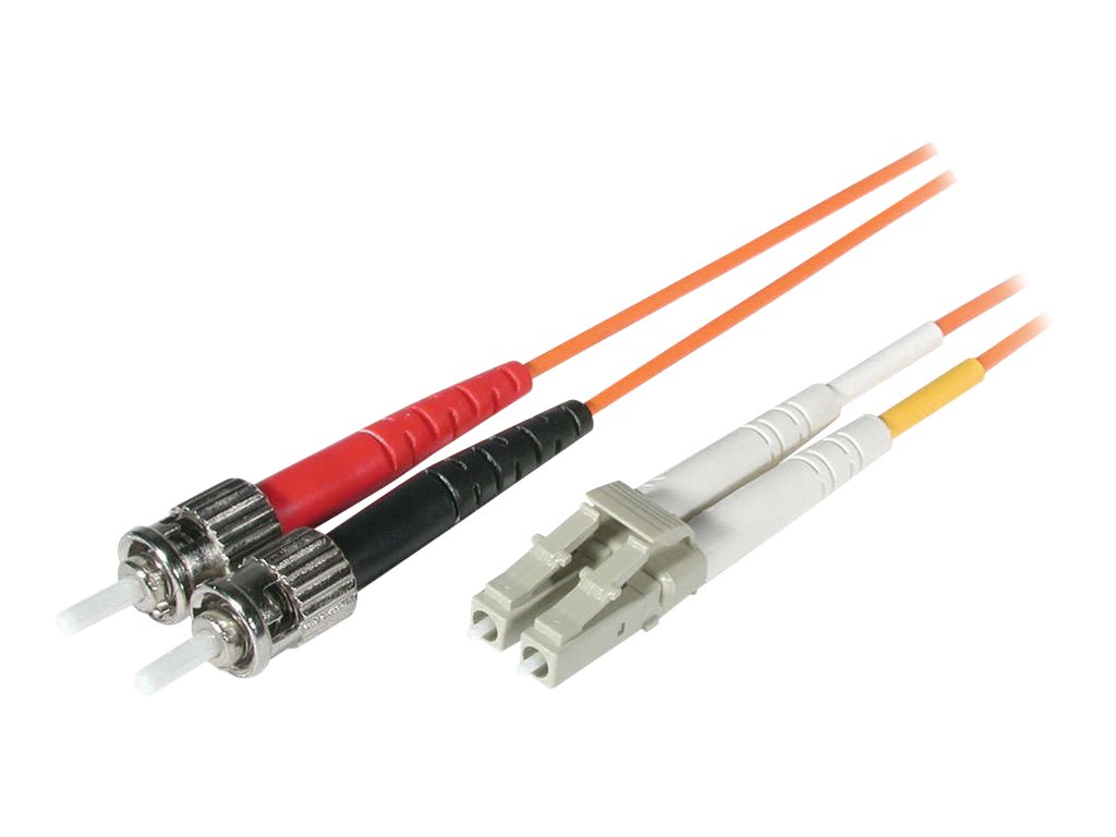 C2G LC-ST 62.5/125 OM1 Duplex Multimode PVC Fiber Optic Cable (LSZH) - patch kabel - 15 m - 15 m - oranžová