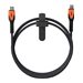 UAG Rugged Charging Cable USB-C to USB-C 5ft- Black/Orange