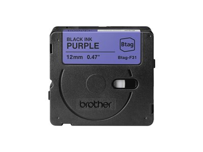 BROTHER 12MM Black on Purple BTAGF31, BROTHER BTAGF31 BTAGF31 (BILD1)