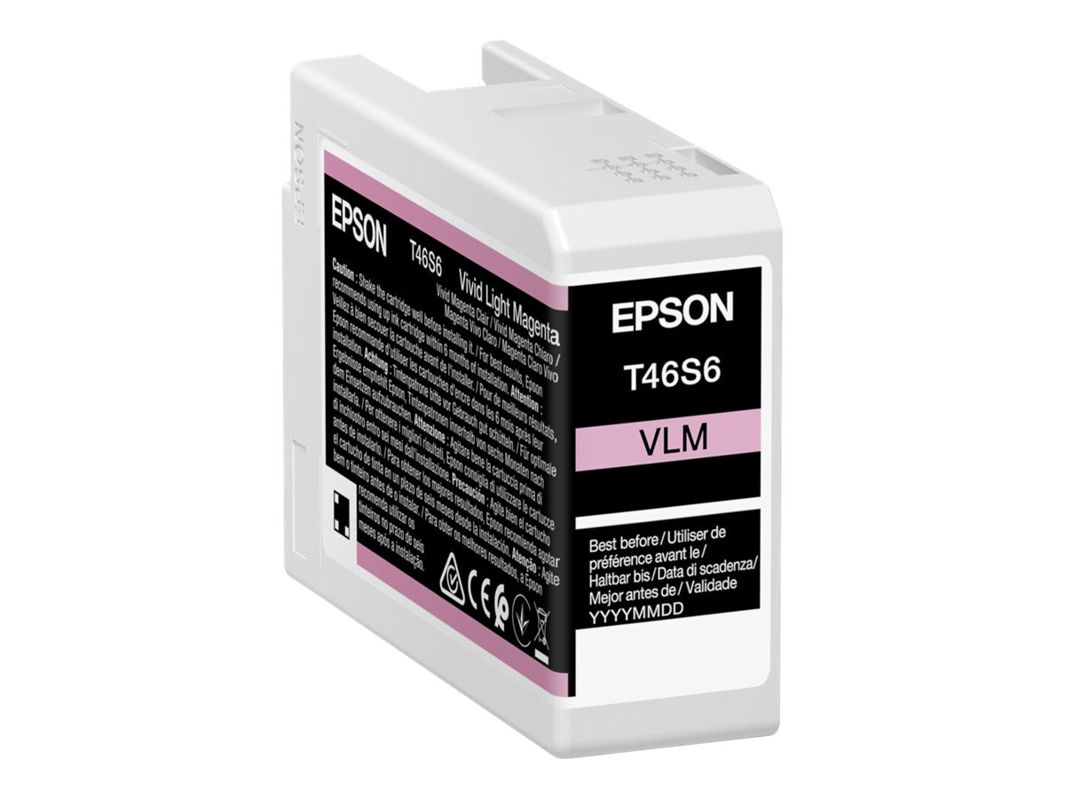 Epson UltraChrome Pro T46S6 vivid light magenta original ink Product shot Left-angle 79750