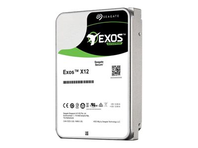 Seagate Exos X12 ST12000NM0007 Hard drive 12 TB internal 3.5INCH SATA 6Gb/s 7200 rpm 