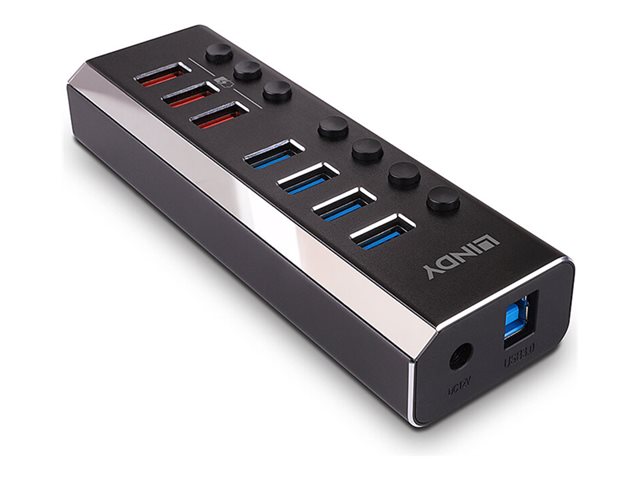 Lindy Hub With 3 Quick Charge 30 Ports 7 Ports