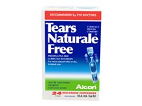 Tears Naturale Free Lubricant Eye Drops - 24 x 0.6ml