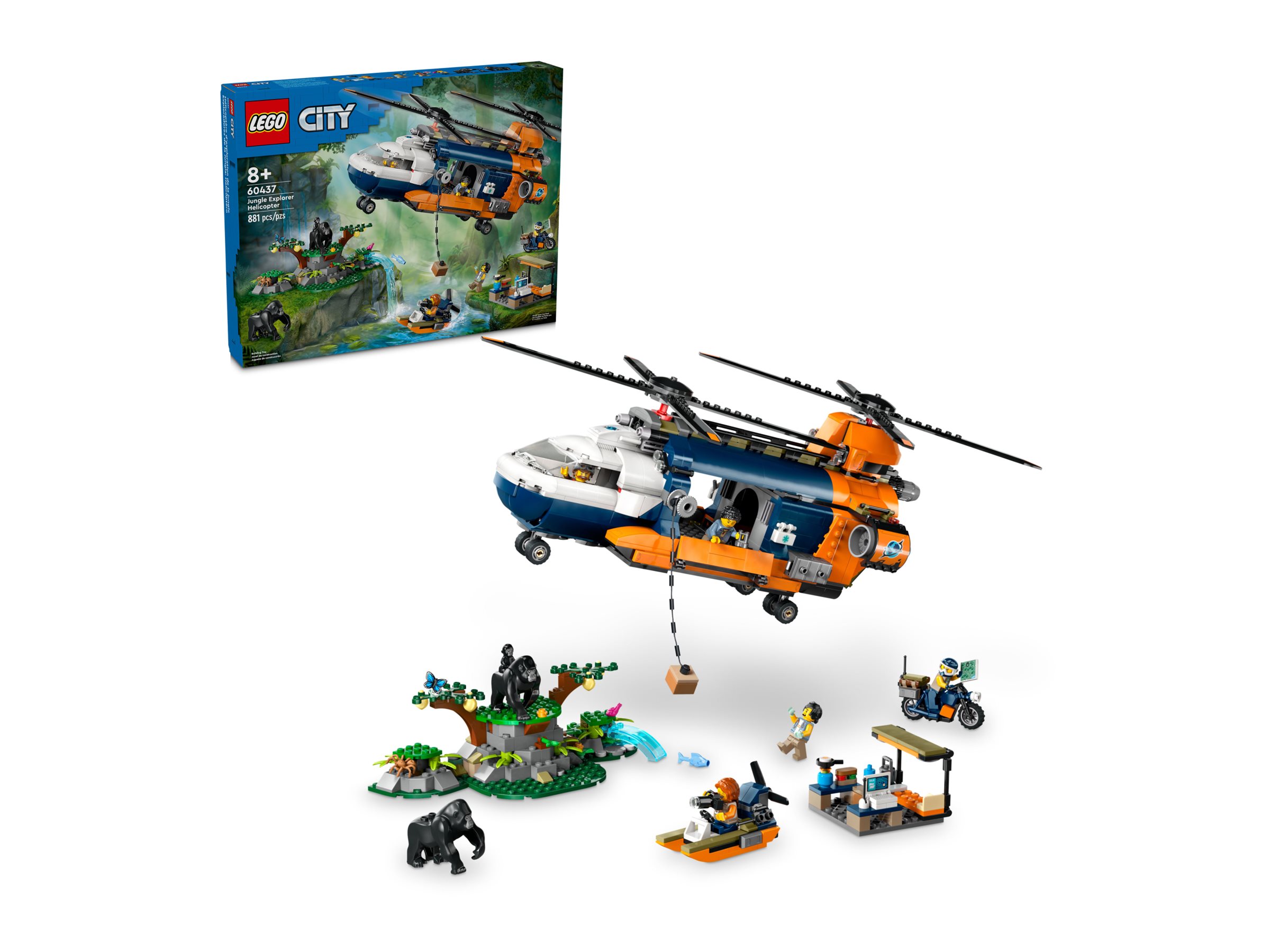 LEGO City - Jungle Explorer Helicopter at Base Camp