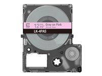 EPSON Colour Tape Pink/Grey 12mm 8m