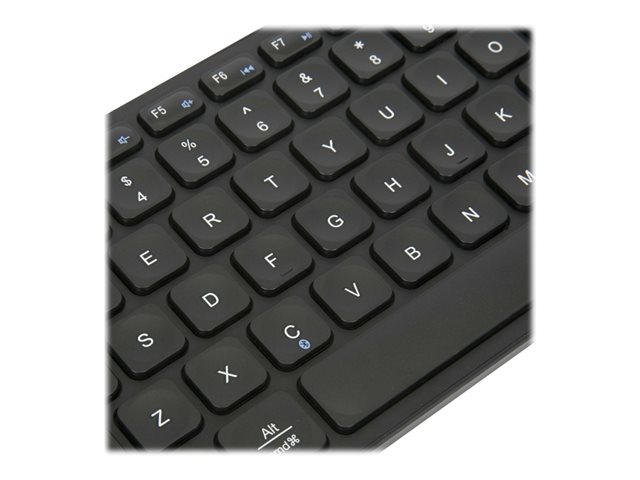 Targus - Keyboard - antimicrobial - wireless - Bluetooth 5.1 - QWERTY - US - black