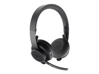 Logitech Zone Wireless MS - Micro-casque - sur-oreille - Bluetooth - sans fil - Suppresseur de bruit actif