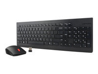 Lenovo Essential Wireless Combo - Keyboard and mouse set - wireless - 2.4 GHz - UK - for ThinkCentre M75q Gen 2; M75s Gen 2; M75t Gen 2; M90q Gen 2; ThinkStation P340