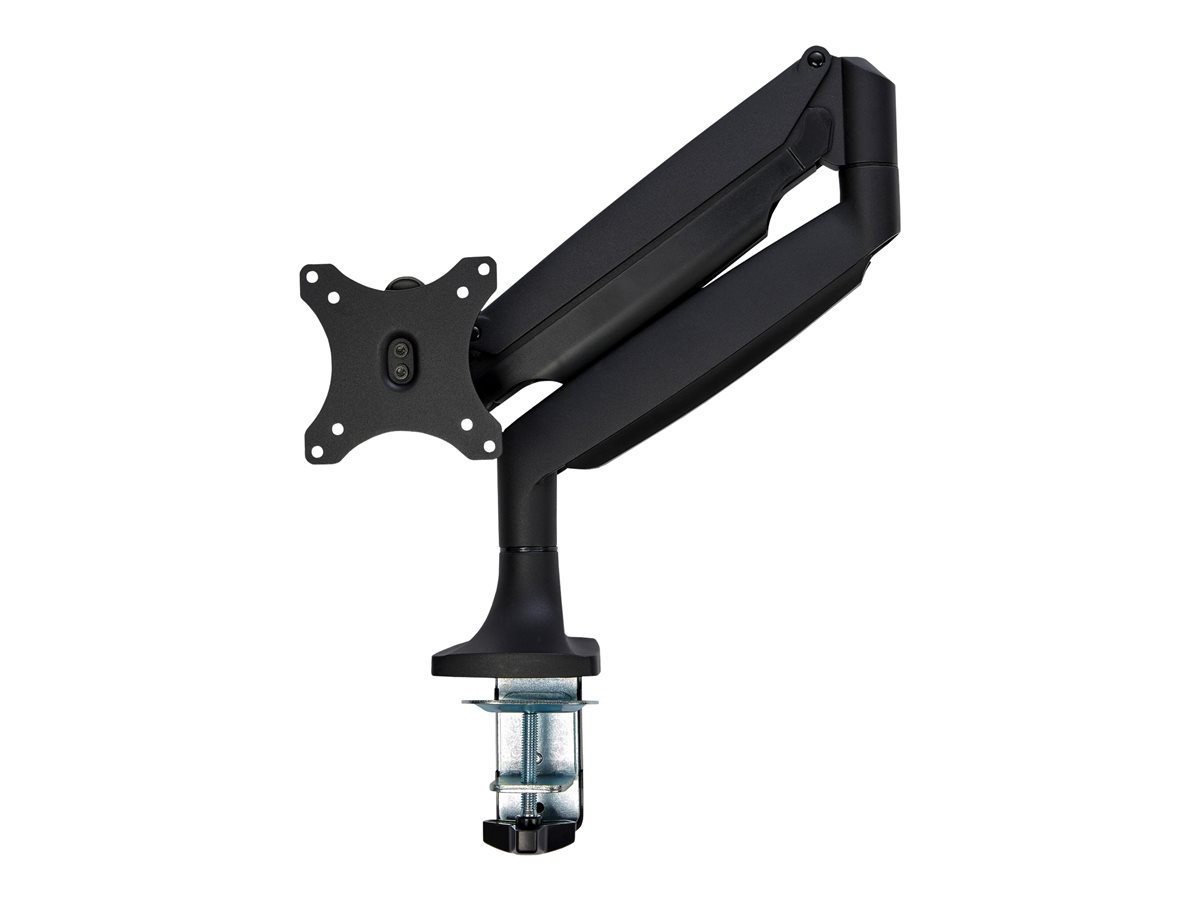 StarTech.com Desk Mount Monitor Arm, Heavy Duty Ergonomic VESA Monitor Arm, Single Display up to 9kg, Full Motion, Height Adjustable, Articulating, Aluminum, C-Clamp/Grommet, Black - Small Footprint Design (ARMPIVOTHDB) montážní sada - nastavitelné rameno - pro Displej LCD - černá – foto 2