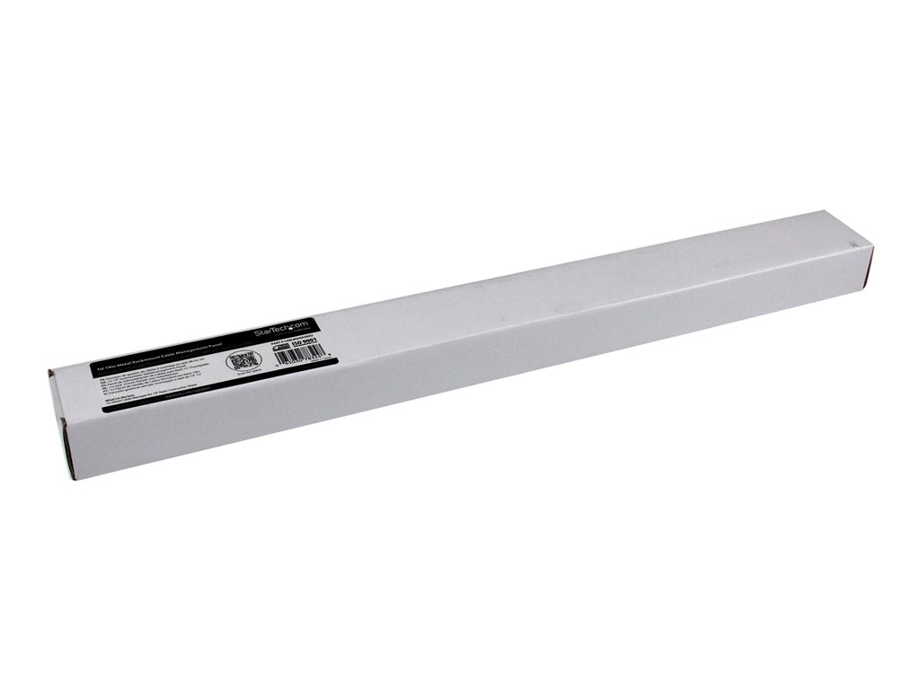 StarTech .com Panneau de gestion de câbles 1U 19" en métal pour rack