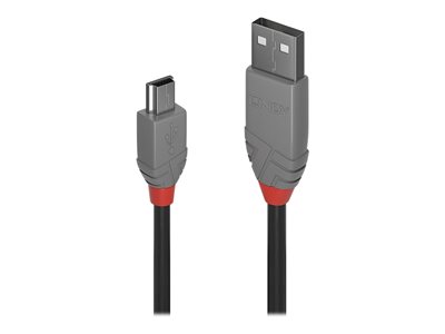LINDY 2m USB 2.0 A/Mini-B Anthra Line