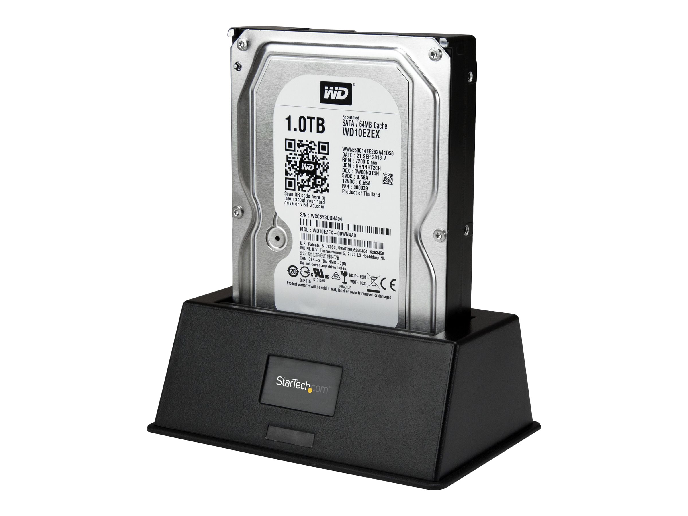 Startech USB 3.0 SATA III Docking Station SSD / HDD with UASP - External Hot-Swap Dock w/ support for 2.5"/3.5" drives (SDOCKU33BV) - storage controller - SATA 6Gb/s - USB 3.0