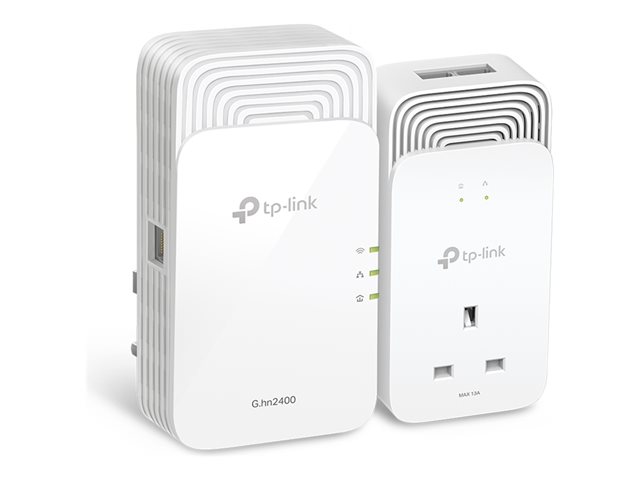 Image of TP-Link PGW2440 KIT V1 - powerline adapter kit - Wi-Fi 6 - wall-pluggable