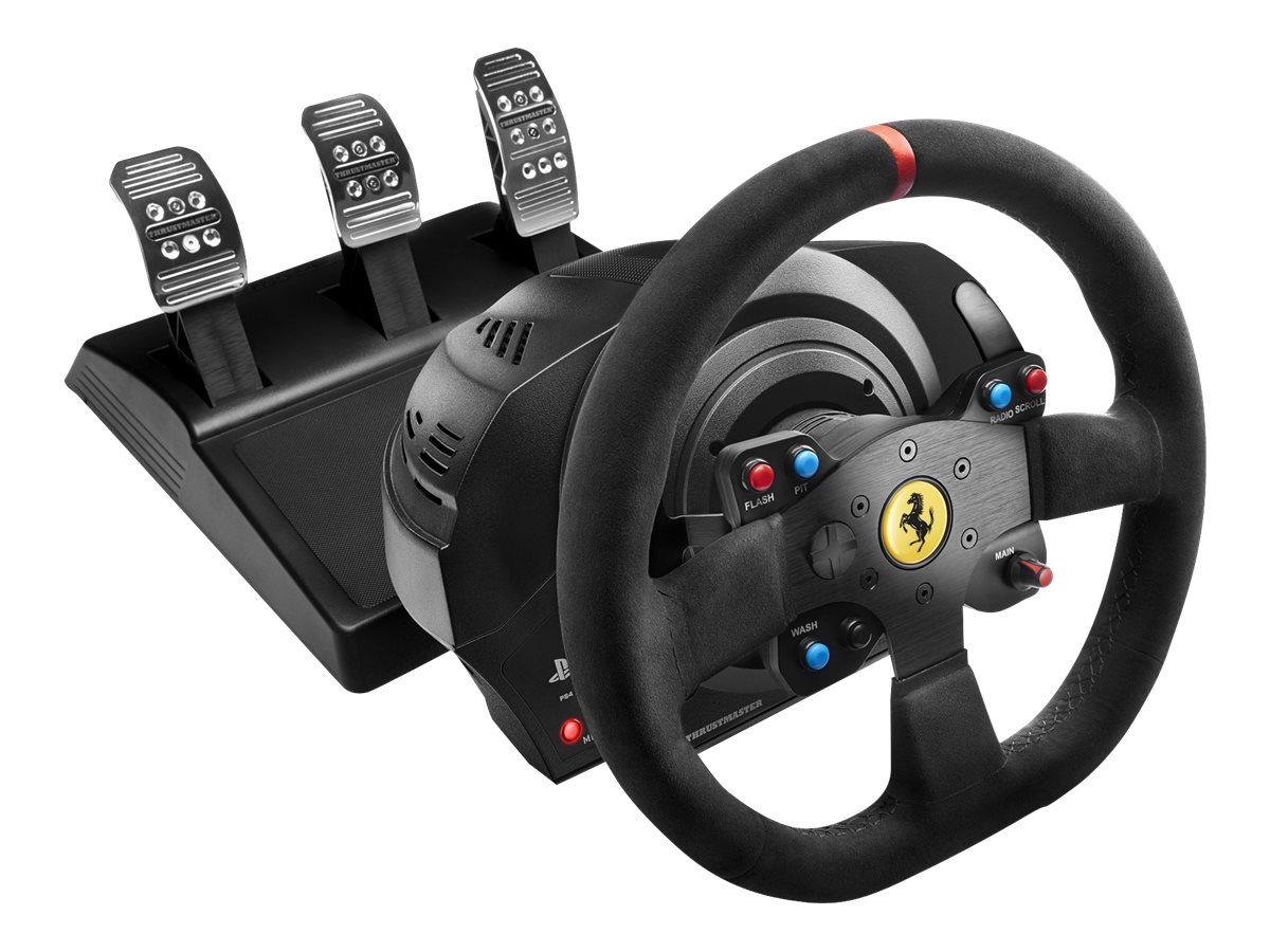 ThrustMaster T300 FERRARI GTE wheel and pedals set Product shot Back 78850