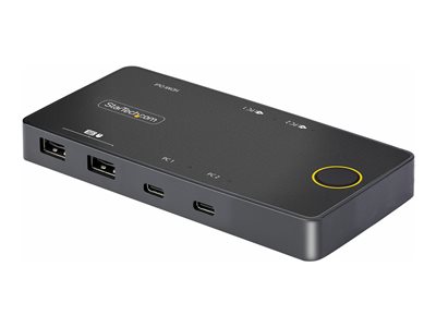 StarTech.com 2-Port USB-C KVM Switch, Single-4K 60Hz HDMI Monitor, Dual-100W Power Delivery Pass-through Ports, Bus Powered, USB Type-C/USB4/Thunderbolt 3/4 Compatible