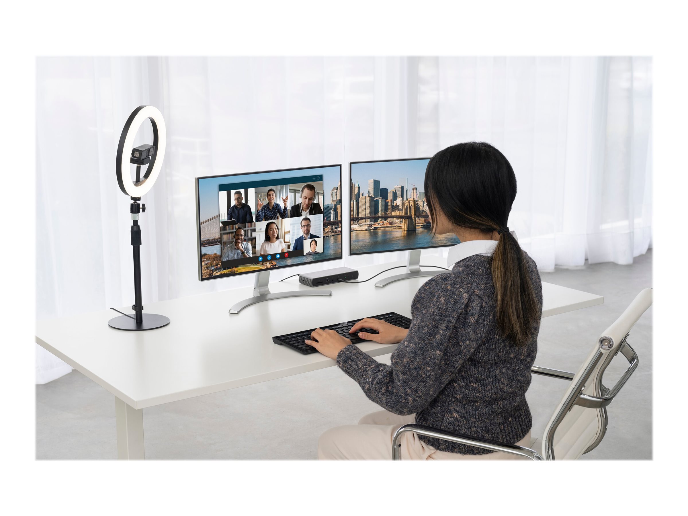 Kensington SD5700T docking station Thunderbolt 4 4 x Thunderbolt Usage / lifestyle Left-angle 72756