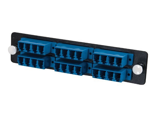 C2G Q-Series Fiber Distribution System 24-STRAND, LC QUAD, PB INSERT, MM/SM, BLUE LC
