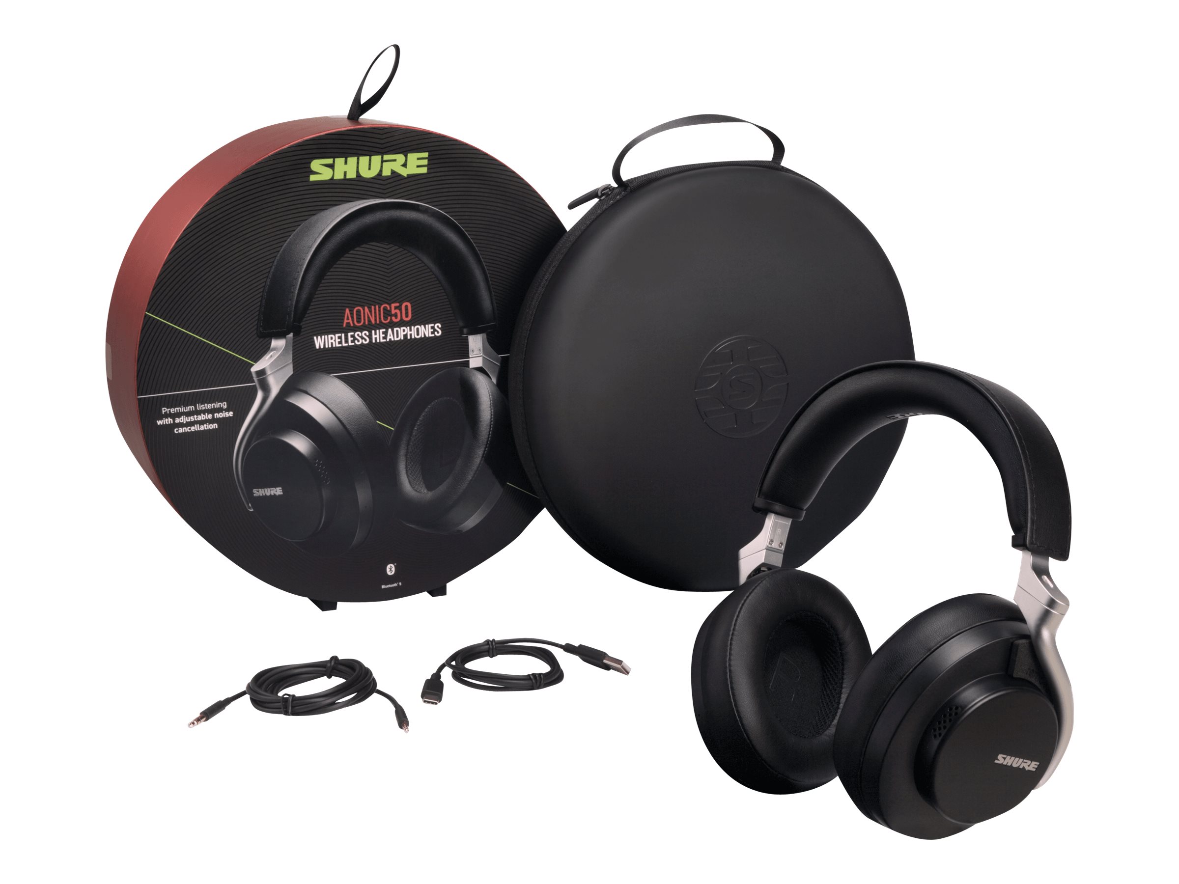 Shure AONIC 50 headphones with Usage / lifestyle Left-angle 73600