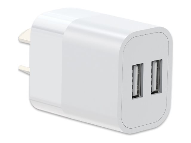 Sansai power adapter with Lightning cable Product shot Left-angle 79300
