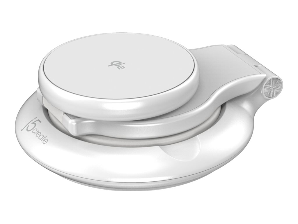 Image of j5create JUPW3415-N wireless charging stand - 3-in-1, magnetic, foldable, with Qi2 - 15 Watt