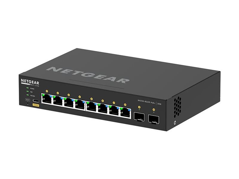 NETGEAR AV Line M4250-8G2XF-PoE+