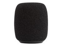 Shure RK183WS - Windscreen for headset - black (pack of 4) - for Beta 98; MicroFlex Lavalier MX183, MX184, MX185; Microflex Overhead MX202