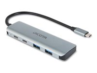 Dicota USB-C 4-in-1 Highspeed Hub 10 Gbps silver