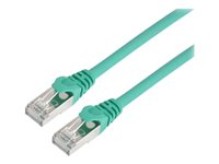 Prokord CAT 6a Kabel med afskærmning med folie og kobberfletning (SFTP 2m Netværkskabel Grøn 
