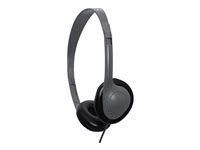AVID AE-711 Headphones on-ear wired 3.5 mm jack gray
