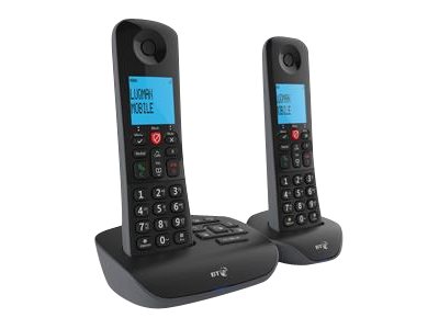 BT Essential 1 Twin Telephone Answering Machine with Nuisance