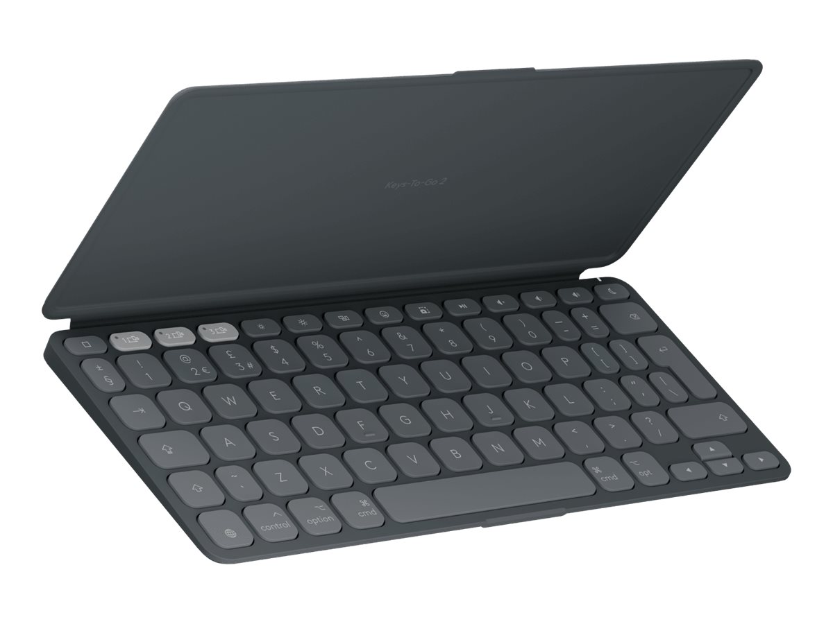 Logitech Keys-To-Go 2 for iPad - klávesnice - vestavěný kryt - QWERTY - US mezinárodní - grafit Vstupní zařízení