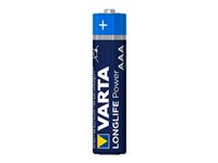 Varta Longlife Power AAA / LR03 Standardbatterier